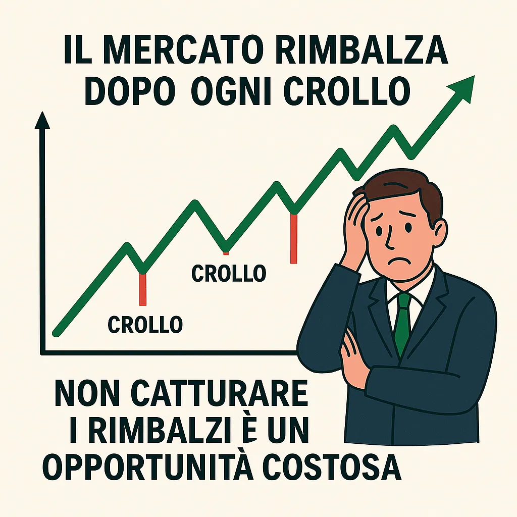 IL MERCATO RIMBALZA DOPO GNI CROLLO. NON CATTURARE I RIMBALZI È UN OPPORTUNITÀ COSTOSA